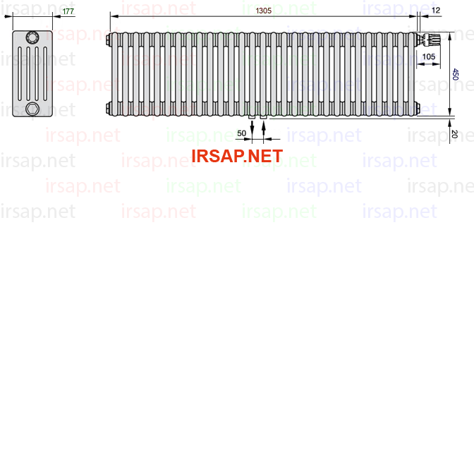 Радиатор IRSAP Tesi 50450/29 T52 CL 01